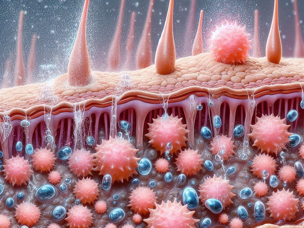 Detoxificación cutánea. La piel produce sebo, que atrapa y expulsa contaminantes, patógenos (principalmente hongos y bacterias) y otras toxinas del cuerpo. Detoxificación cutánea. La piel produce sebo, que atrapa y expulsa contaminantes, patógenos (principalmente hongos y bacterias) y otras toxinas del cuerpo.